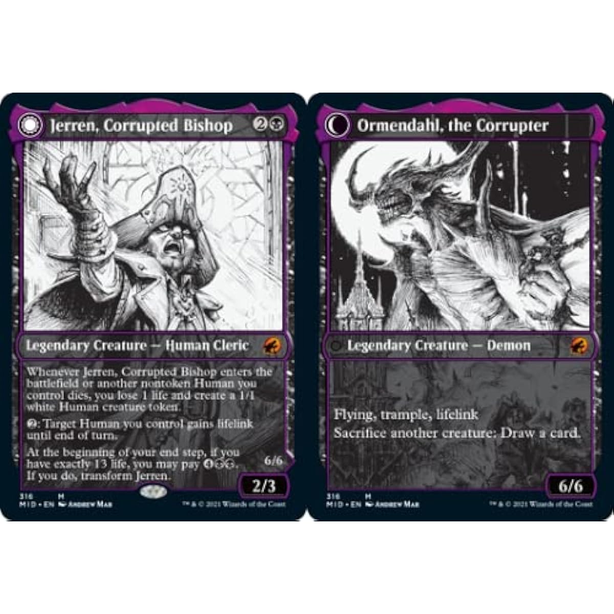Jerren, Corrupted Bishop // Ormendahl, the Corrupter - Showcase