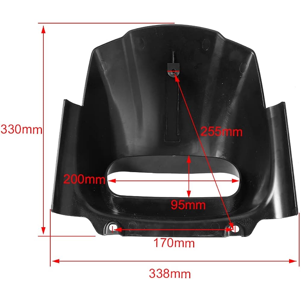 Baohatsu Harley Front Headlight Cowl Bikini Cowl ABS 18-21 Years M8 SOFTAIL FAT BOB FXFB FXFBS Compatible Black
