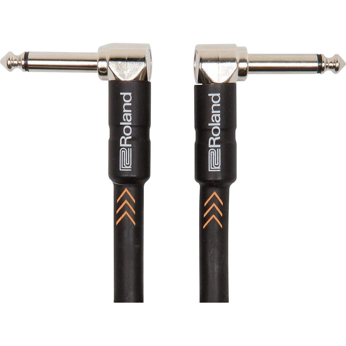 Roland Black Series Instrument Cable Angled/Straight 1/4" Jack 20'