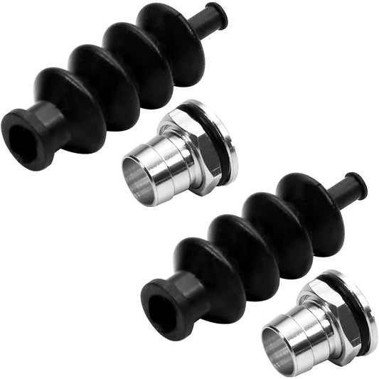Fielect Waterproof Pushrod Rubber Seal with Aluminum Mount for L50mm RC Boat 2 Sets