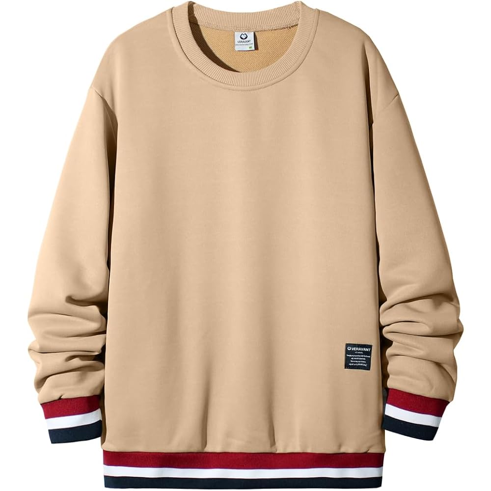 [VERAVANT] Sweatshirt, Men's Parka, Stylish, Round Neck, Large Size, Switchable, Loose, Fashionable Men's Spring/Autumn Clothes