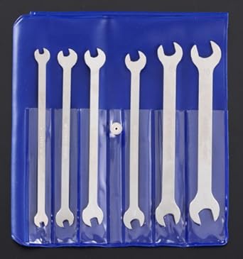 Esco 6-piece set/3.0-10mm double-ended spanner (thin) EA615