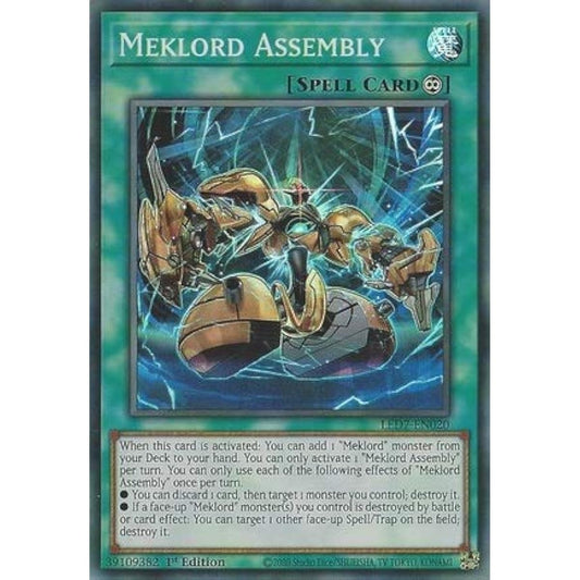 Meklord Assembly - LED7-EN020 - Super Rare - 1st Edition.