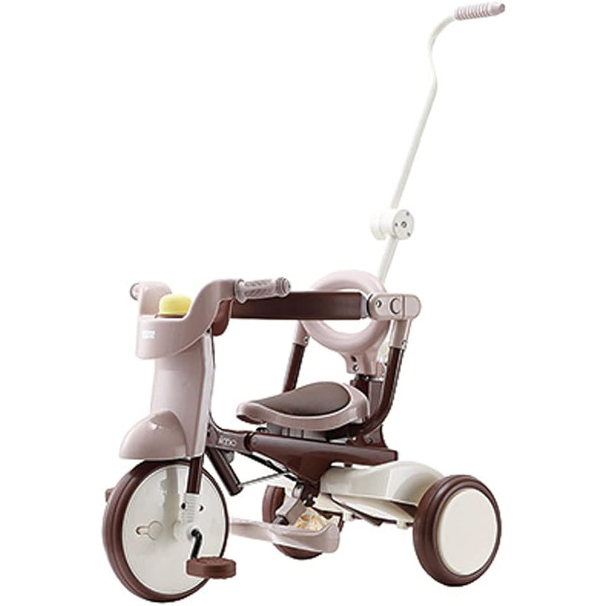 M&M iimo tricycle iimo02 comfort brown 1062 marlin push rod foldable compact free pedal 1.5 years old and up M&M