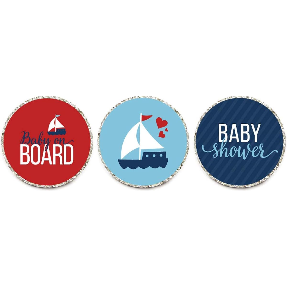 Andaz Press Nautical Baby Onboard Gender Neutral Baby Shower Collection AP58041