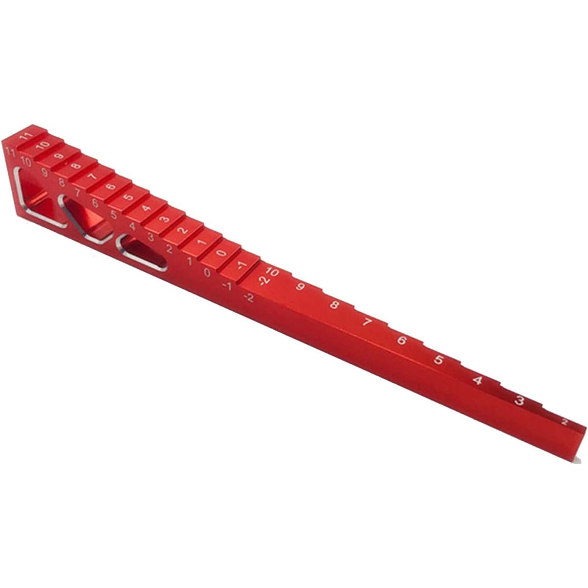 LAFEINA RC Model Car Ride Height Drop Gauge Adjuster Ruler for 1/10 1/8 1/16 1/14 RC Touring Car Drift Car (Red)