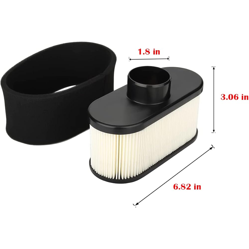 11013-7047 Air Filter with Fuel Filter for Kawasaki FR651V FR691V FR730V FS481V FS541V FS600V FS651V FS691V FS730V LG265 603059 4 Cycle Engine Lawn Mower