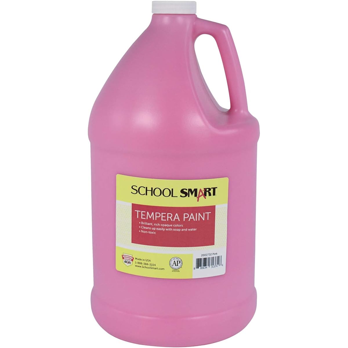 School Smart Tempera Paint Gallon Pink