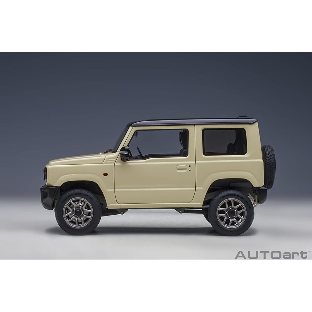 AUTOart 1/18 Suzuki Jimny (JB64) Ivory Metallic/Black Roof Finished Product 78500