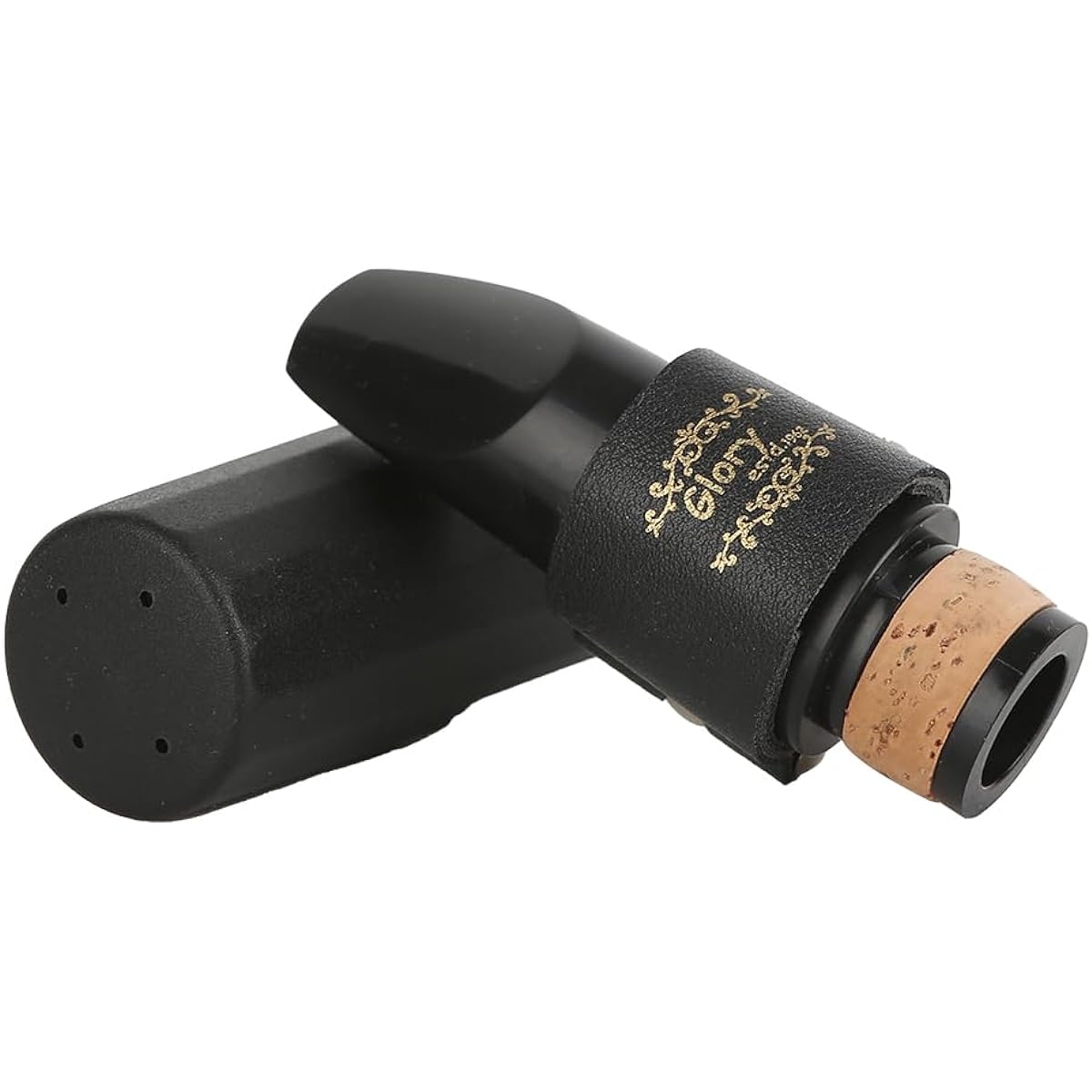 Glory Clarinet Mouthpiece Set Clarinet Mouthpiece Kit Includes Clarinet Mouthpiece, Ligature Fastener, Compact, Durable Synthetic Leather, 1 Clarinet Reed, Plastic Cap