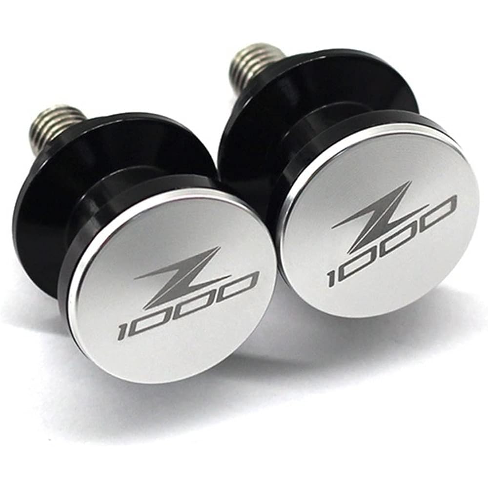 DEMUR 10mm Motorcycle Swing Arm Spool Slider Protector Swing Arm Stand Screw Slider For Kawasaki Z 1000 Z1000 2003-2013 Swing Arm Slider Spool (Size : Black)