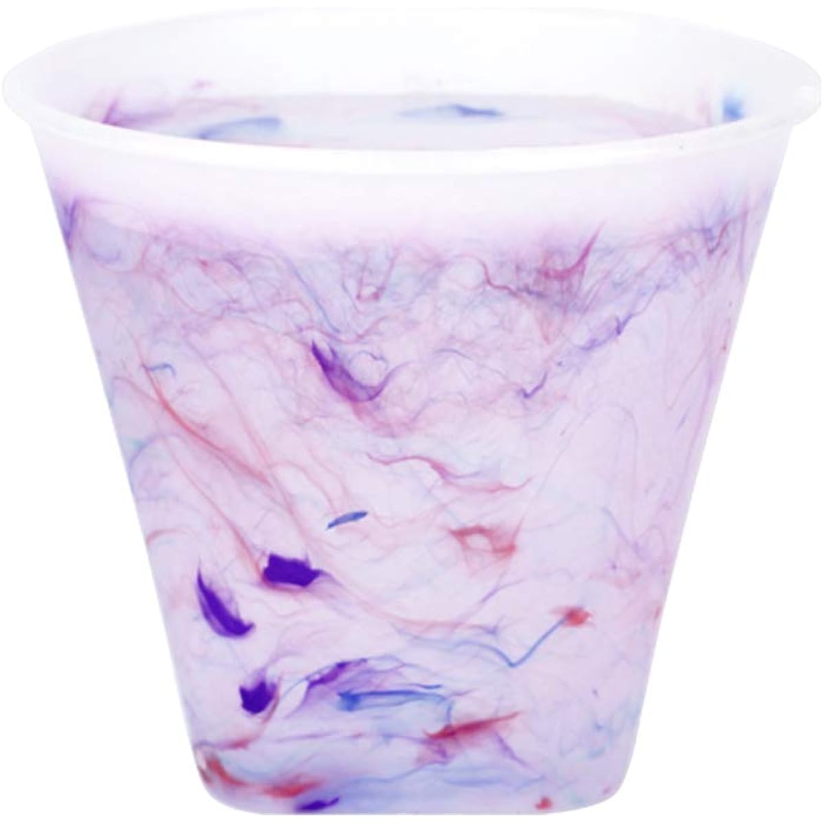Reusable Rainbow Confetti Color Changing Dessert Cups, Change Color with Cold Liquid (Confetti Colors: Red, Blue, Green, Purple, Orange) - Set of 12 - Made in the USA