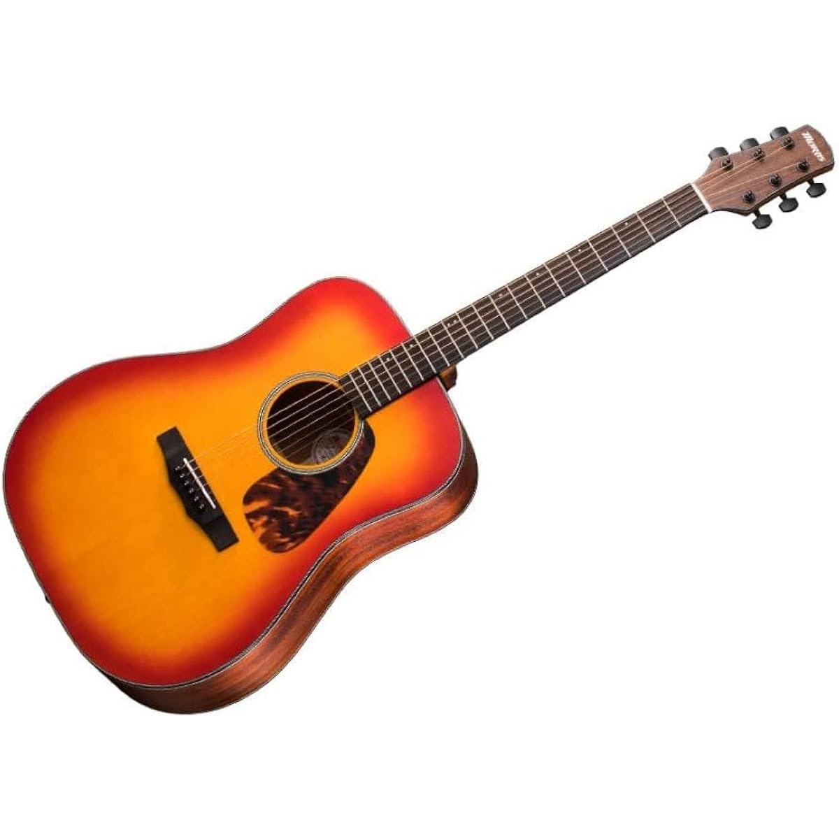Morris M-021 CS Solid Spruce Top Morris Dreadnought Size Acoustic Guitar Cherry Sunburst Acoustic Guitar Beginner Outlet
