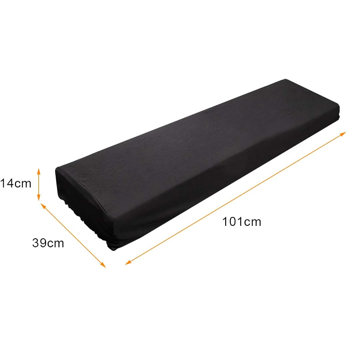 Piano Keyboard Dust Cover for 61/76/88 Keys - Electric/Digital Piano Stretchable Protective Keyboard Cover with Elastic Cord Lock Clasp Machine Washable (61-76 Keys)
