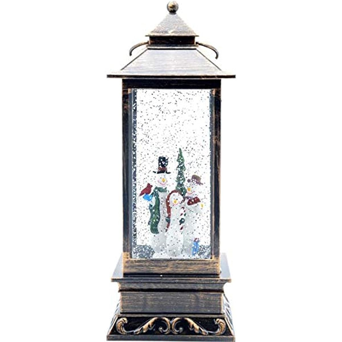 Snowman Family Christmas Water Snow Globe Glitter Snow Lantern Happy Holidays Home Decor