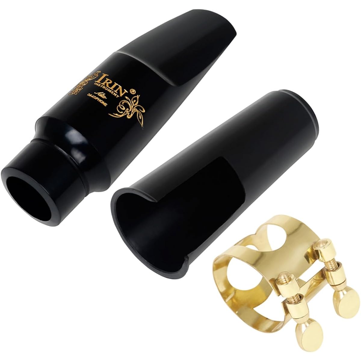 VICASKY 5 Piece Set Saxophone Mouthpiece Clarinet Mouthpiece Kit Saxophone Cap Bali Saxophone Saxophone Kit Saxophone Clamp Mouthpiece Cushion Saxophone Clip Sax