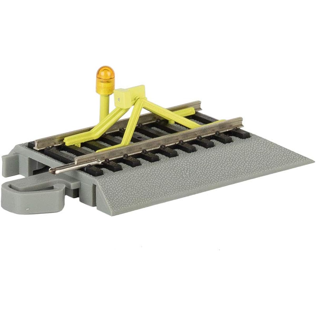 Bachmann Trains - Snap-Fit E-Z Track® Flashing LED Bumpers - Nickel Silver Rails, Gray Roadbed - HO Scale, Medium