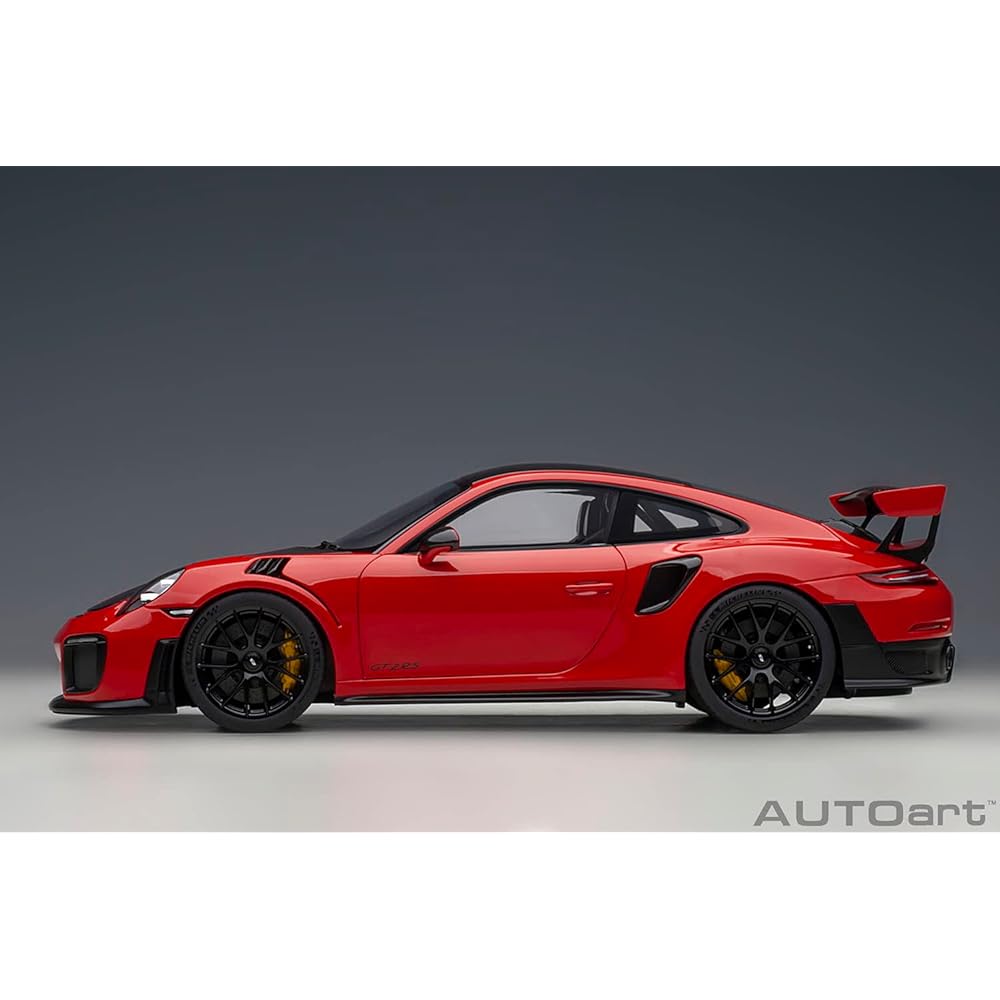 AUTOart 1/18 Porsche 911 (991.2) GT2 RS Weissach Package Red/Carbon Black Finished Product 78173
