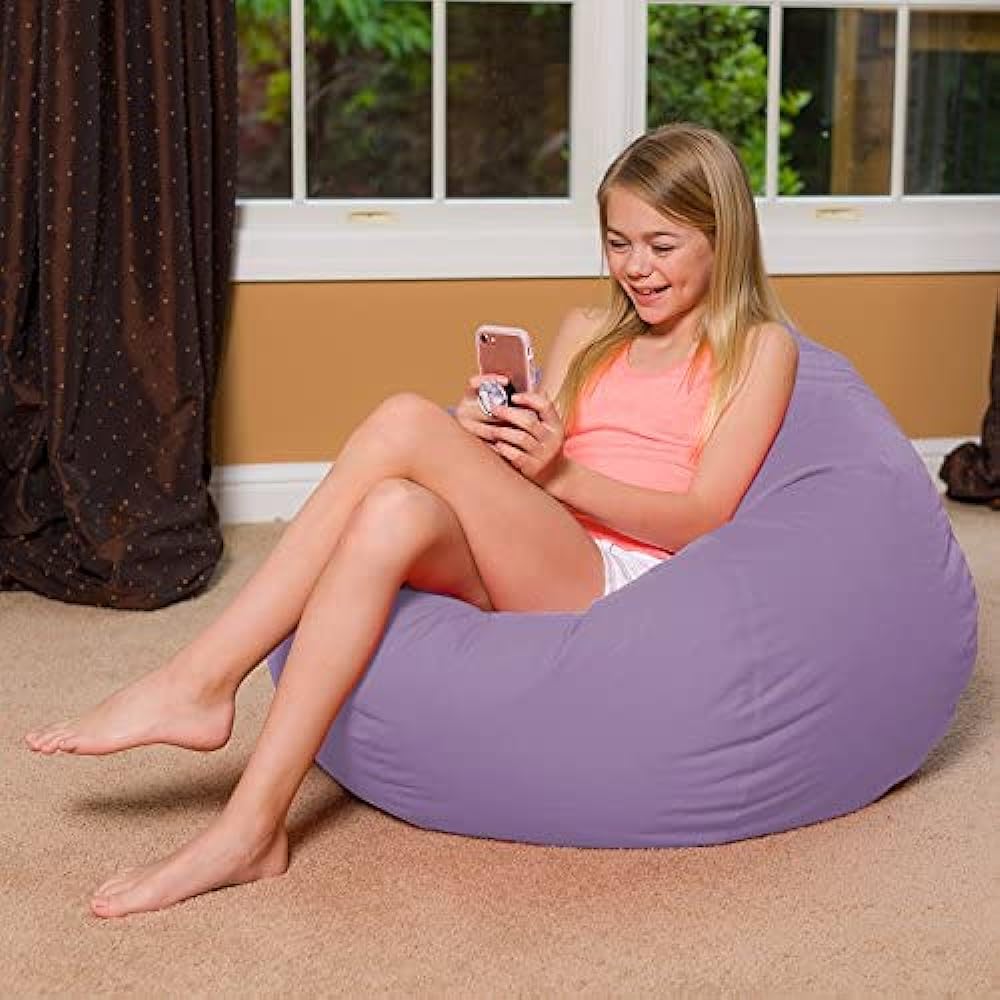 Posh Creations Beaded Cushion Chair Lavender Purple Suitable for both adults and children Design suitable for any room Comes with a removable and machine washable cover 97cm L size [Regularly imported from Japan]