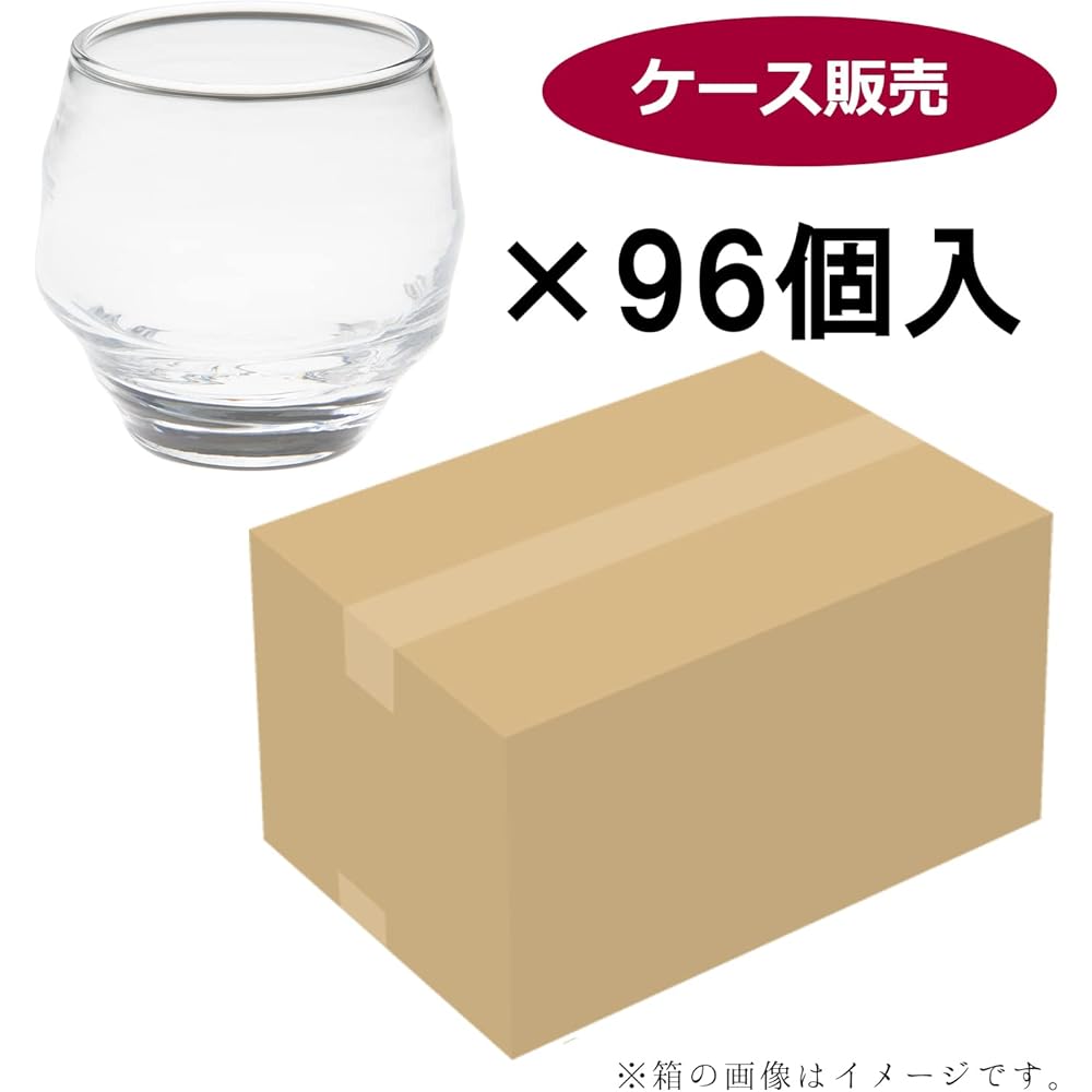 Toyo Sasaki Glass Cold Sake Glass Sake Cup (Case Sold) Dishwasher Safe Made in Japan Approx. 100ml B-40103-JAN 96 Pieces Clear