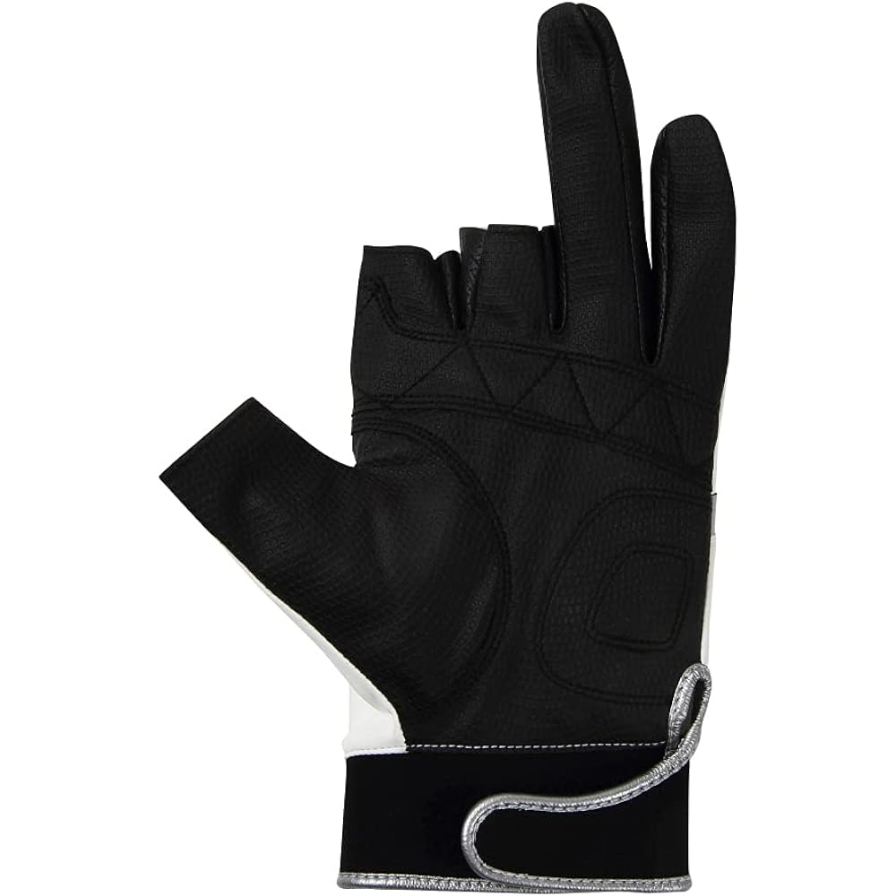 Marukyu Fishing Gloves TR-01 5-cut Left Hand 3L White/Silver