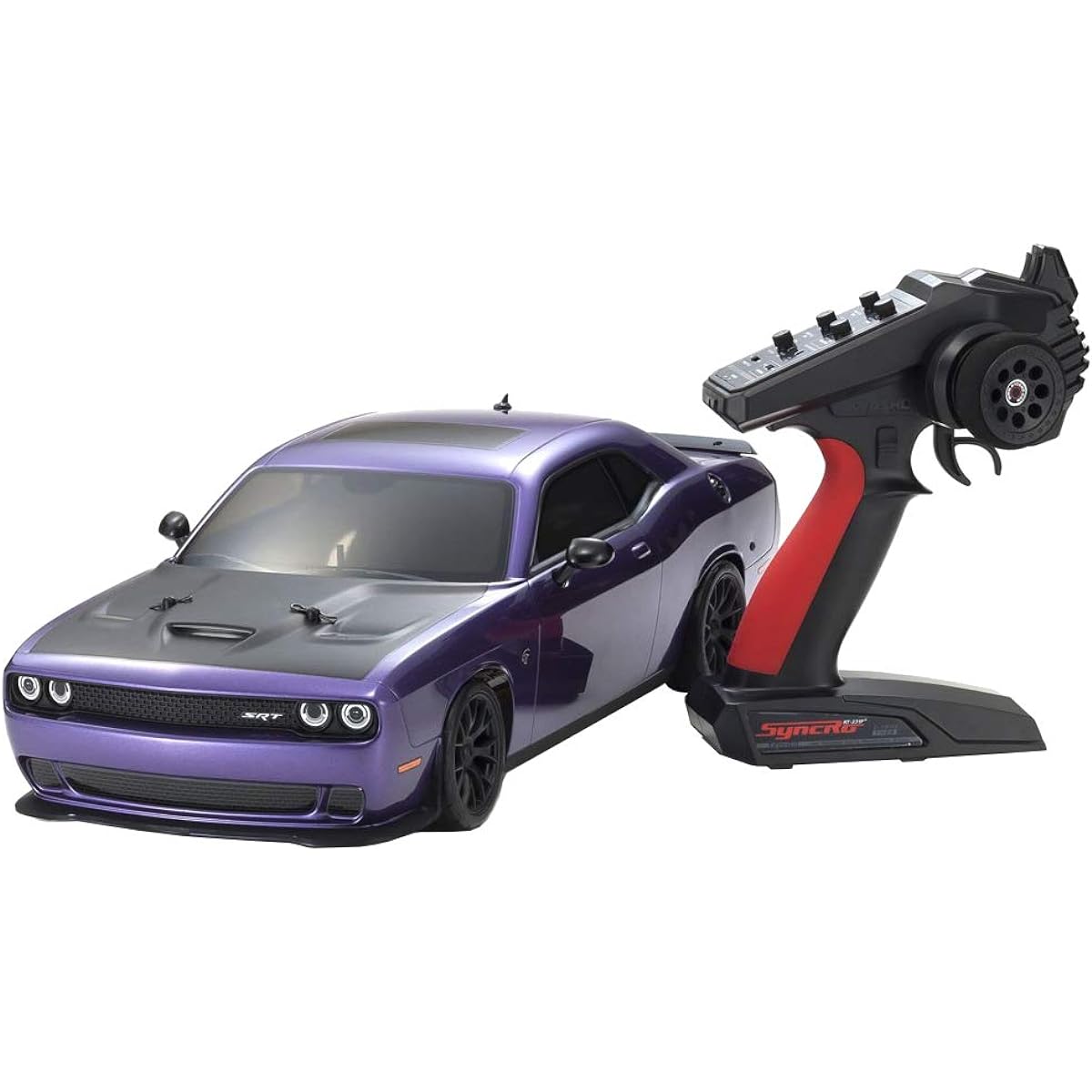 Kyosho Kyoso 1/10 scale Electric RC 4WD Fazer Mk2 FZ02L series Ready set Dodge SRT Challenger 2015 Hellcat Plum Crazy Purple 34415T1