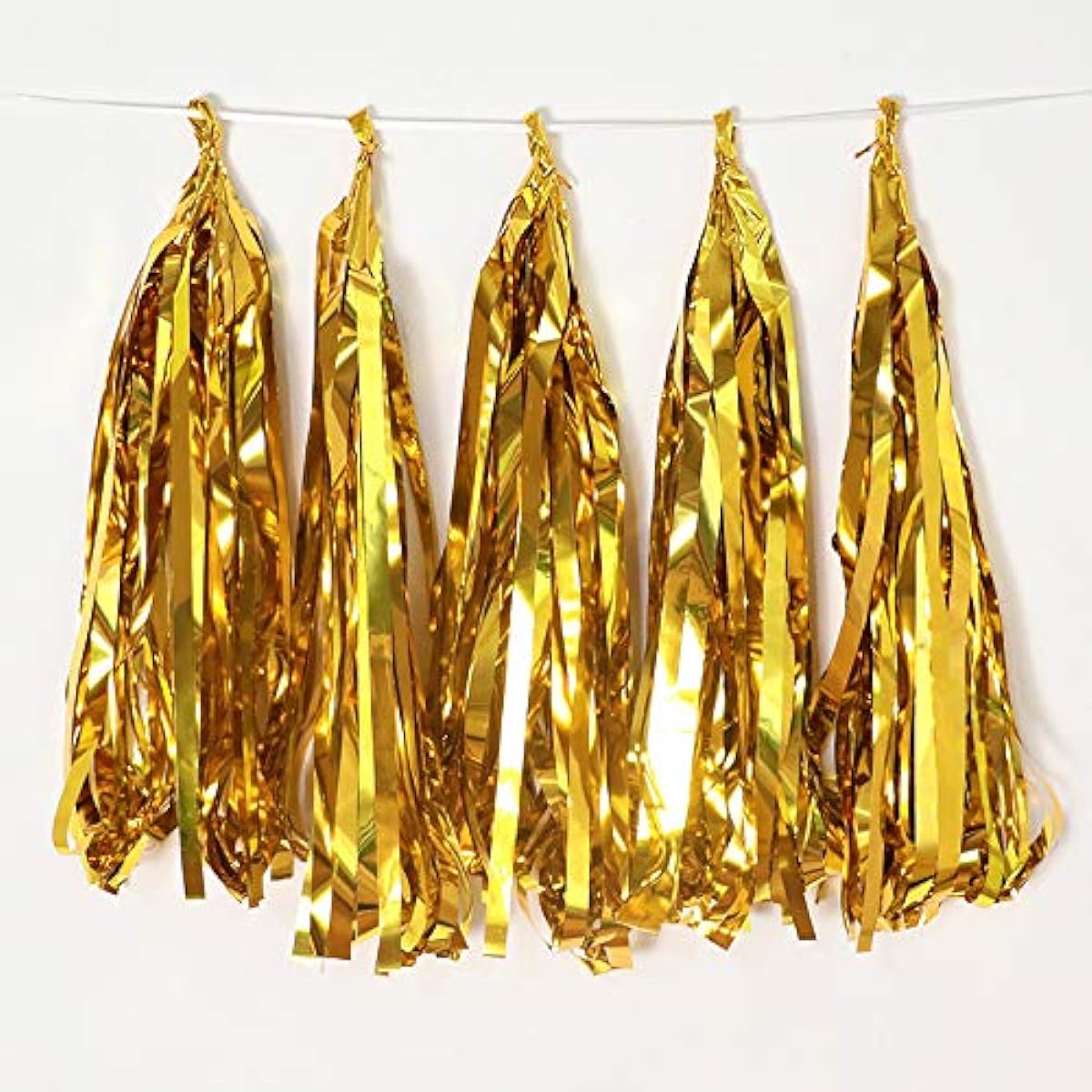35cm Gold Tissue Paper Tassel DIY Hanging Paper Decoration Party Garland Decoration for Wedding Festival Baby Shower Decoration Gold 35cm