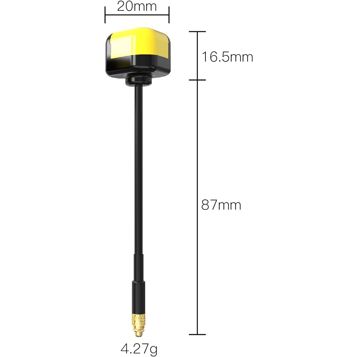 SpeedyBee FPV Antenna MMCX Straight RHCP 5.8GHz 2.8dBi Antenna for FPV VTX RX 2pcs