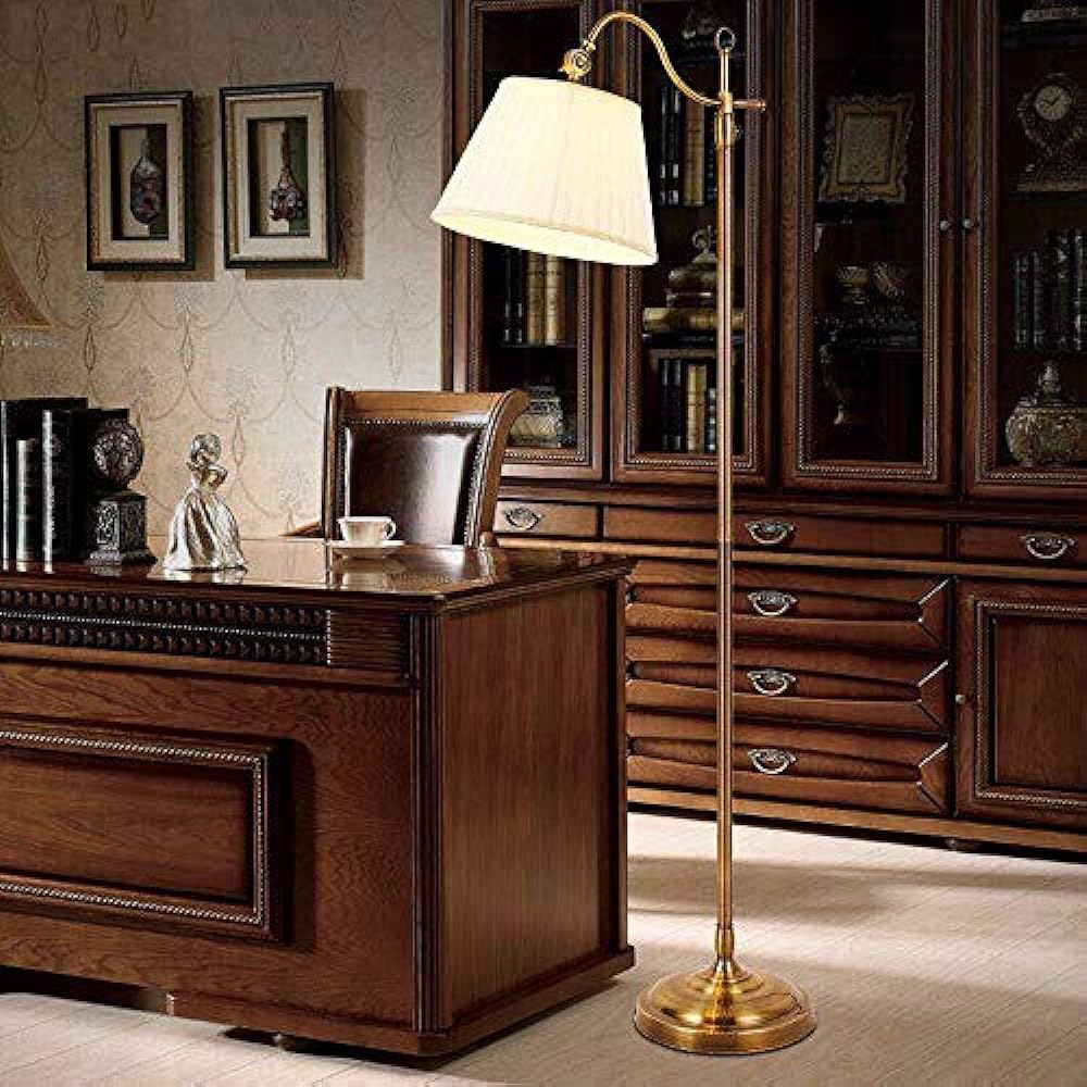 Floor Light Floor Lamp Floor Stand Lighting Fixture American Countryside Retro Lantern Creative Remote Control LED Bedroom Headlamp Lighting Fixture Easy Standing Light for Guest Room