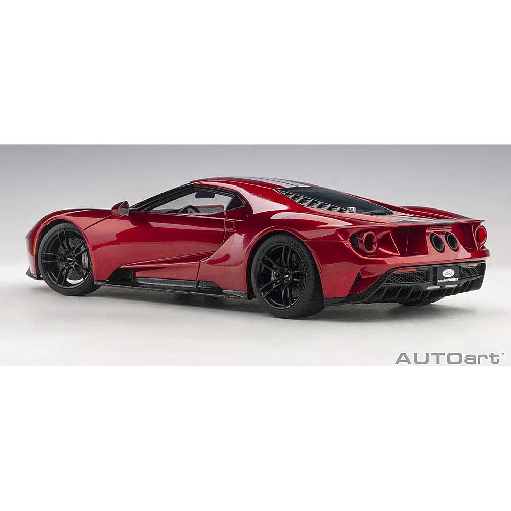 AUTOart 1/18 Ford GT 2017 Metallic Red/Silver Stripe Finished Product