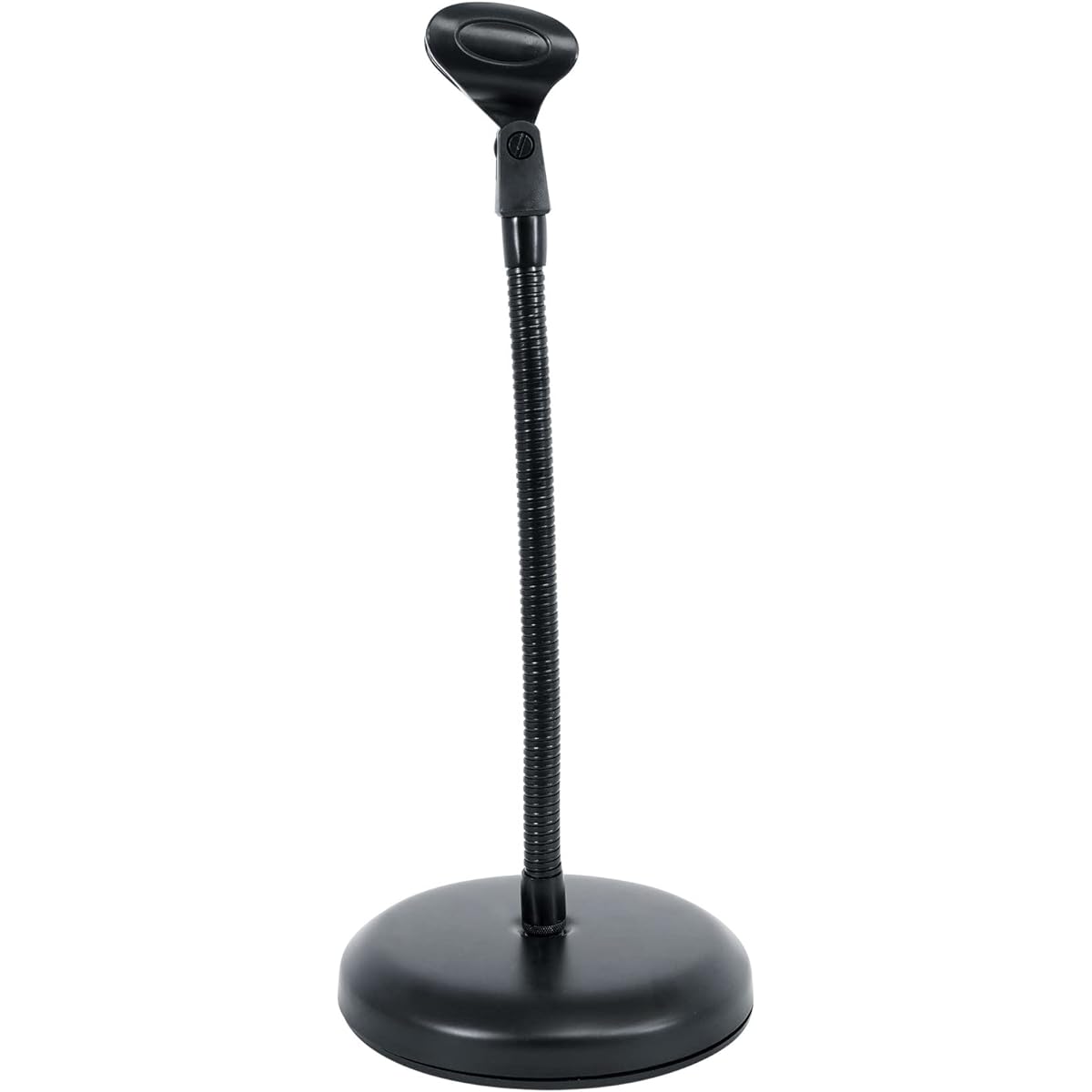 Rockville RDMS7 Desktop Microphone Stand with 11.8" Gooseneck + Weighted Base + Webcam Adapter