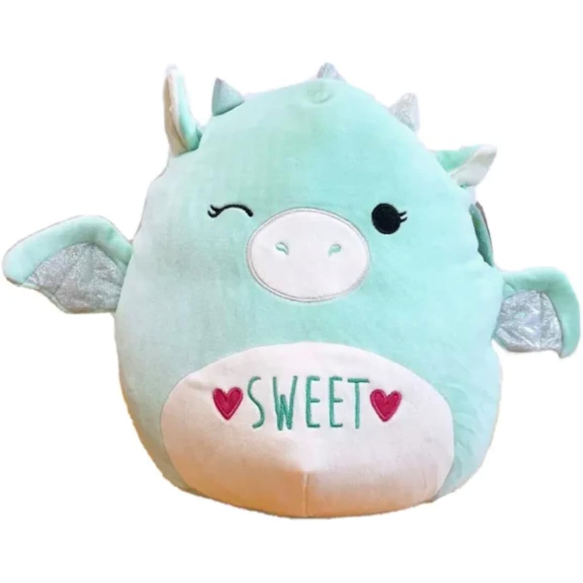 Squishmallow Official Kelly Toy Valentine Squad Squad Soft Plush Animal (Parasha Dragon 12 inch)