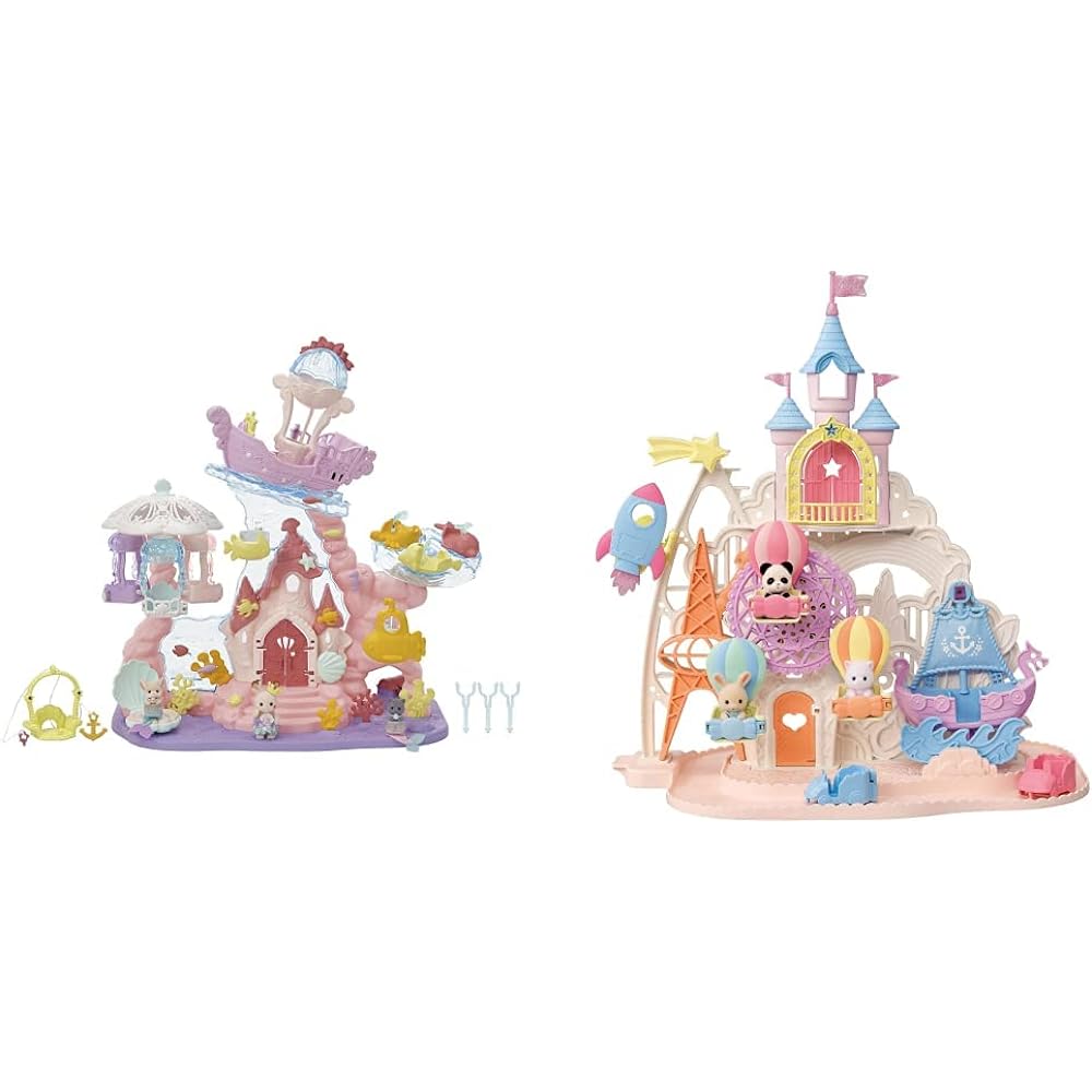 Sylvanian Families Yumeiro Mermaid Castle + Yumeiro Baby Princess Set