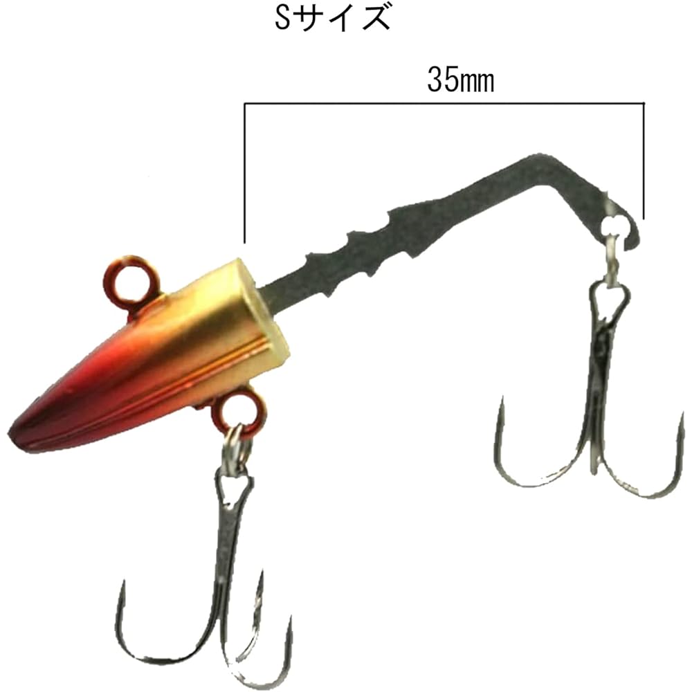 Blue Ocean Jig Head Set Silver 10g 15g 20g S Size (Set of 6) Sea Bass Flounder Bluefish Hairtail Jig Head Set