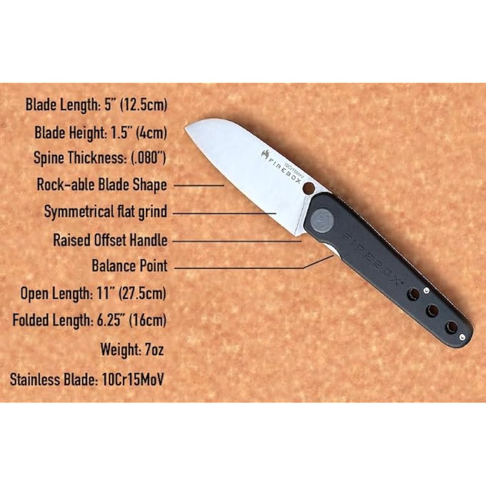 [Genuine Japanese Product] FIREBOX Folding Chef Knife Camping Outdoor Folding Knife