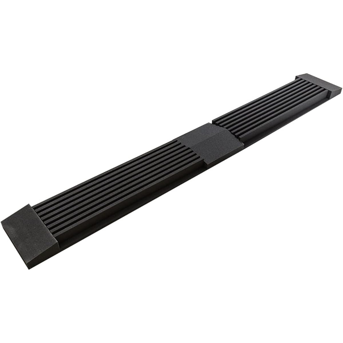 Lengthen wall soundproofing foam, fireproof acoustic treatment tiles home office conference room sound absorbing cotton (purple 240*30*7.5CM) (black 240*30*7.5CM)