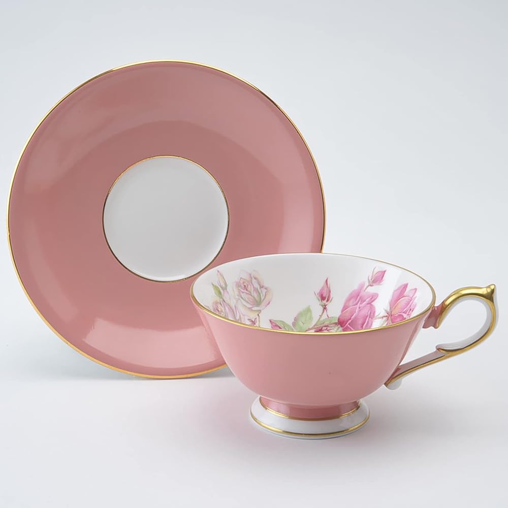 Aynsley Elizabeth Rose Gold Tea Cup & Saucer Athens 200ml Pink 305600408C