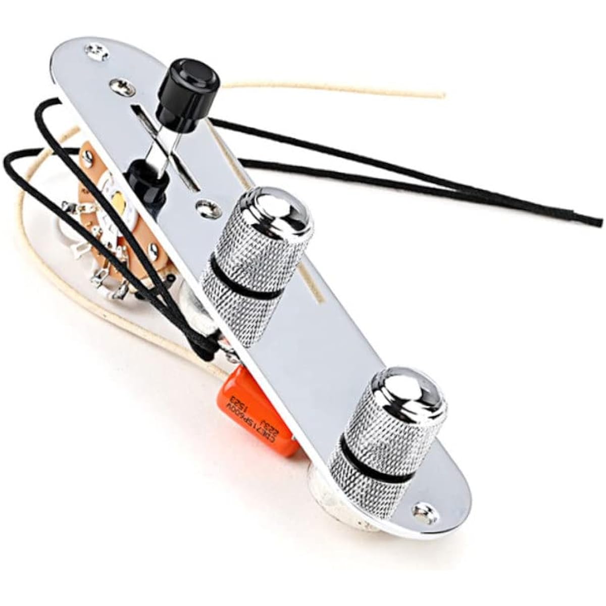 VICASKY 5pcs Iron Line Guitar Control Plate Loaded Control Plate Guitar Accessories Electric Guitar Wired Control Plate Guitar Parts Wired Control Panel