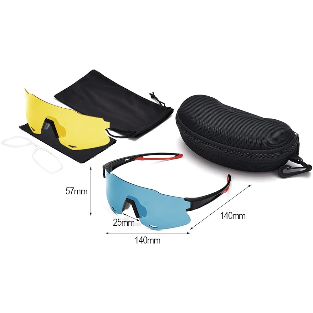 [KBBG] Polarized Sunglasses, Men's Sports Sunglasses, Ultra Light Metal, UV400, UV Protection, Driving, Baseball, Bicycle, Night Fishing, Running, Golf, Driving (Blue)