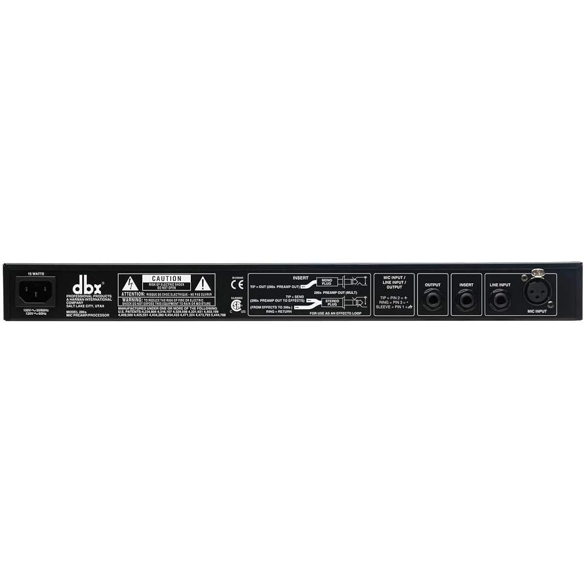 [Domestic genuine product] dbx mic preamp enhancer/de-esser/compressor 286s channel strip