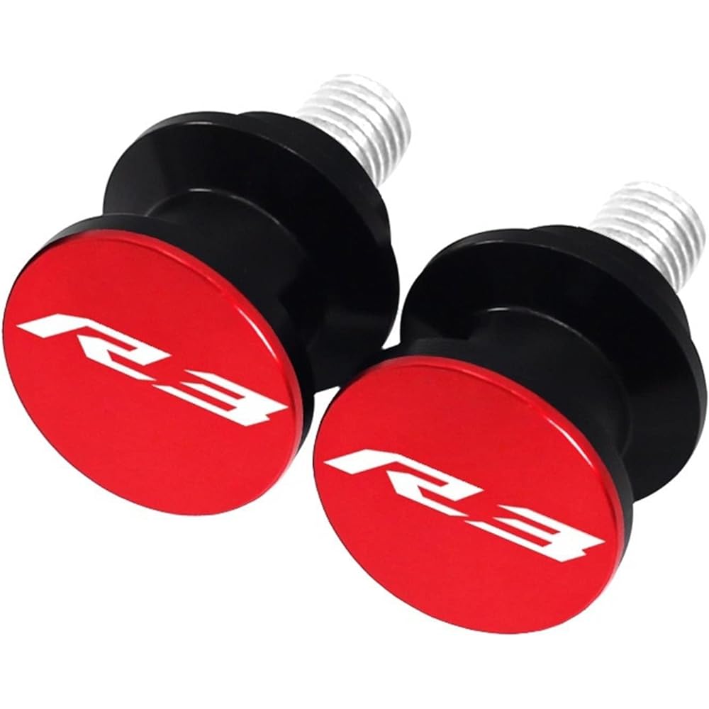 DOOREX Motorcycle Swingarm Spool Slider 6mm Swingarm Stand Screw Slider Protector For Yamaha YZF-R3 YZFR3 R3 R3 2015-2021 Swingarm Slider Spool (Size: Orange)