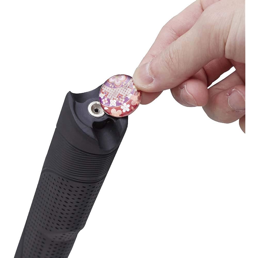 HATACHI Ground Golf Grip with Replacement Marker Holder Black BH6231 Approx. Length 31cm