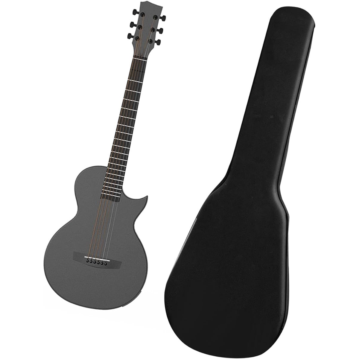 Tadill Acoustic Guitar, Acoustic Electric Guitar, 35 Inch with Guitar Bag, 6 String Acoustic Guitar for Travel, Beginners, Kids, Teens, Black