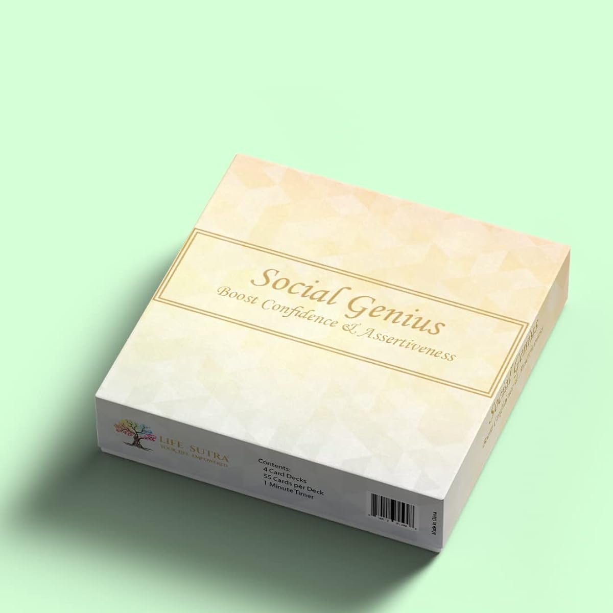 Life Sutra: Social Genius – Family Game – Social Skills & Mindfulness Enhancement Debate Cards for Families | Teens & Kids – CBT Therapy Game – 4 Editions & 60 Second Timer Included