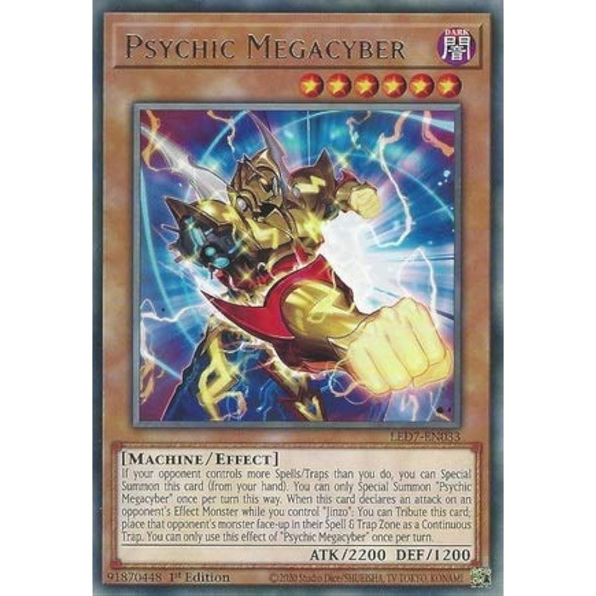 Psychic Megacyber - LED7-EN033 - Rare - 1st Edition