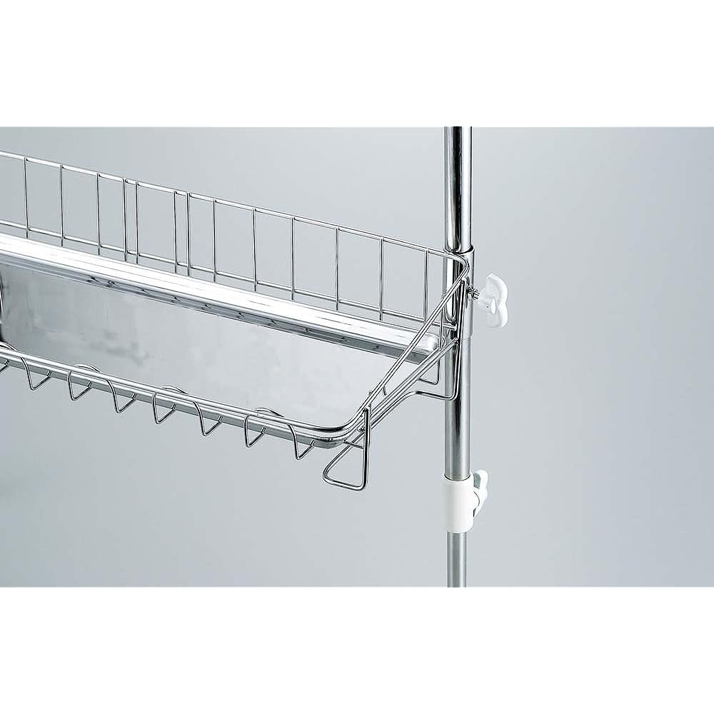 Ernest [Made in Japan] Drainer Basket (Tension) Stainless Steel 3 Tiers (Slim) Gap Storage Major Restaurant Favorite Brand A-75814 37.5 x 18 x 69-110cm