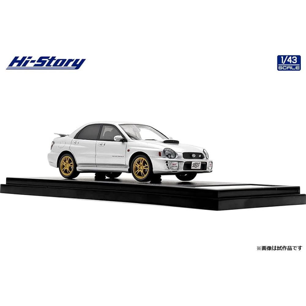 Hi Story 1/43 Subaru IMPREZA WRX STi (2001) Premium Silver Metallic Finished Product