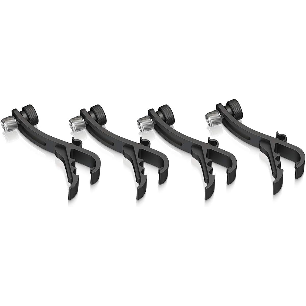 Behringer Behringer Drum Microphone Set of 7 Large Diaphragm Dynamic Microphone/Percussion Microphone/Overhead Stereo Matched Condenser Microphone Carrying Case Mic Stand Adapter Included BC1200 Black