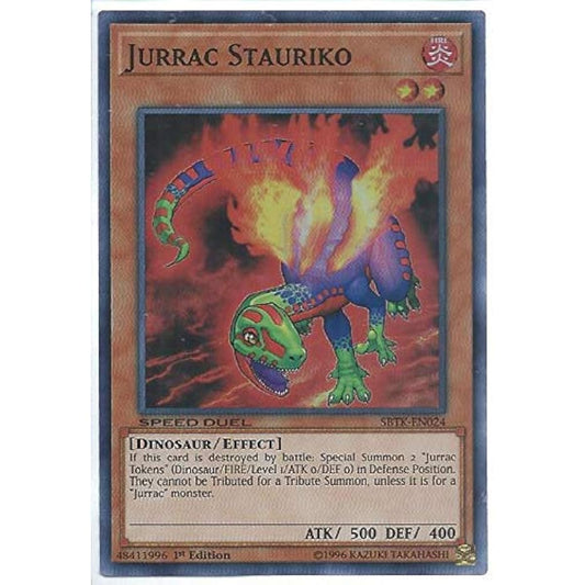 - Jurrac Staurico - SBTK-EN024 - Super Rare - 1st Edition - Speed Duel - Trials of the Kingdom