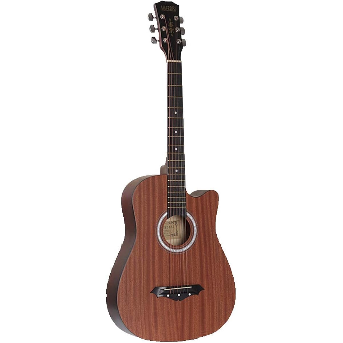 Beginner Practice Guitar, Beginner Full-Size Acoustic Guitar, Classical Guitar, Elementary School Student, Adult, Beginner Guitar (Color: Brown, Size: 38 inches)